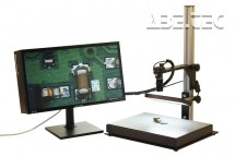 Digitálny priemyselný mikroskop U10, objektív 50 mm, monitor na stojane