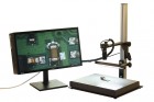  - Digitálny priemyselný mikroskop U10, objektív 50 mm, monitor na stojane