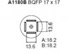 Určené pre púzdra BQFP 17x17 mm