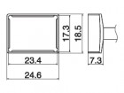 Odspájkovaci hrot Quad 23,4 x17, 3 T15-1205