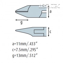 Bočné kliešte 3233HS22 bez fazety