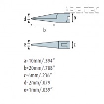 Úchopové kliešte okrúhle 4232HS22 zúbkované