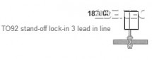 Lisovacia sada pre SUPERCUT/TS1 "TO92, Stand-off / lock-in, 3 Lead in line"