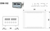 Monitorovací systém EVM-102 - nákres