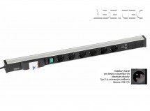 Káblový kanál 836, 6 zásuviek, 2 USB, fcp, vypínač, TPR9-010-FR