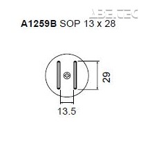 Určené pre puzdrá: SOP 13x28 mm