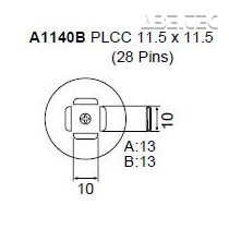 Určené pre púzdra PLCC 11.5x11.5 mm