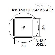 Určené pre púzdra QFP 42.5x42.5 mm