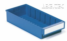 Policový zásobník 4020-6, 400 x 186 x 82 mm, modrý