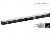 Káblový kanál 836, 6 zásuviek, 2 USB, vypínač, TPR9-001-FR