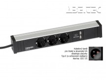 Káblový kanál 331, 3 zásuvky, 2 USB, TPR3-001-FR