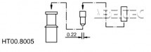 Mikrodávkovacia ihla 0,122mm HT00.8005, bez spaceru