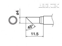 Spájkovací hrot T15-C4 -4C