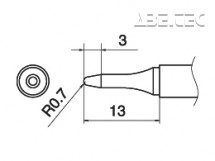 Spájkovací hrot T15-SBS07 -0,7SBS