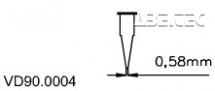 Plastový hrot 0,58 mm VD90.0004, 50ks/bal