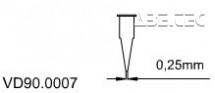 Plastový hrot 0,25 mm VD90.0007, 50ks/bal