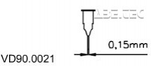 Dávkovacia ihla 0,15 mm VD90.0021, 50ks/bal
