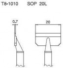 Hakko - Odpájací hrot T8-1010, SOP 20L