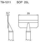 Hakko - Odpájací hrot T8-1011, SOP 25L