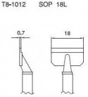 Hakko - Odpájací hrot T8-1012, SOP 18L