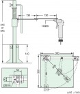 Stojan VMS-50 - rozmery