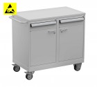 Treston - Vozík na náradie Tool Trolley 2, oceľová doska, ESD, TWIN45-202-49