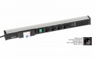 Treston - Káblový kanál 683, 4 zásuvky, 2 USB, fcp, vypínač, TPR7-008
