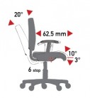 Mechanizmus TS (tension soft) - synchronizovaný sklon sedadla/operadla, posuvného sedadla, záporného sklonu sedadla