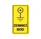  - Lepiace štítky - zemniaci bod so symbolom uzemnenia, 35x20mm, 35ks/list