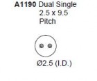 Hakko - Dvojitá valcová ihla A1190 2.5x9.5 mm