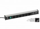 Treston - Káblový kanál 468, 6 zásuviek, 2 USB, 2 CAT6A, vypínač, TPR4-003-FR