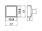  - Odpájací hrot Quad 15,8x15,8 T15-1208