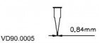 Plastový hrot 0,84 mm VD90.0005, 50ks/bal